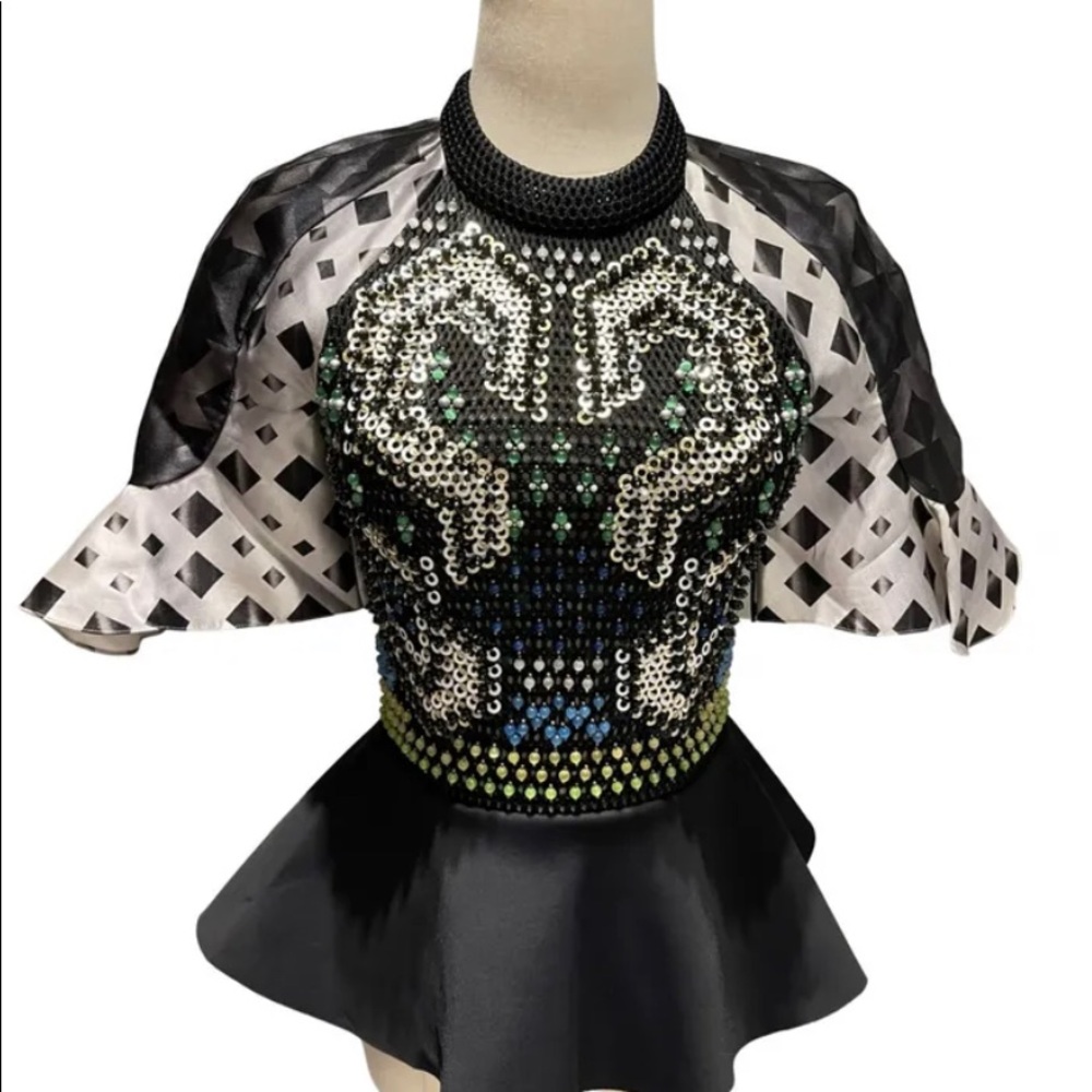 NWOT Peter Pilluto ruffle shirt size 4
